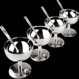 Delight Stainless Steel Ice Cream Cup set of 4 - Image 3